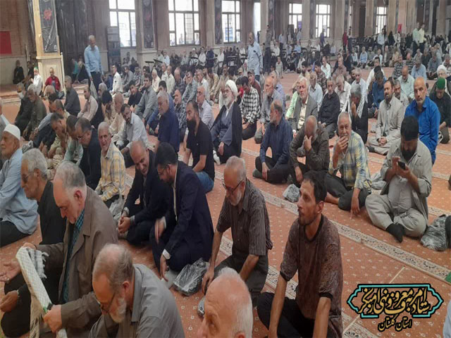 حضور و شرکت در نماز جمعه دبیر ستاد امربه‌معروف و نهی از منکر استان گلستان و گوش دادن به نکته نظرات و پاسخگویی به سؤالات مردم
