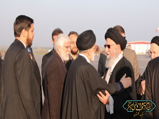 مراسم استقبال از آیت‌الله دکتر سید ابراهیم رئیسی رئیس‌جمهور محترم و هیئت همراه با حضور حضرت آیت‌الله نور مفیدی 
