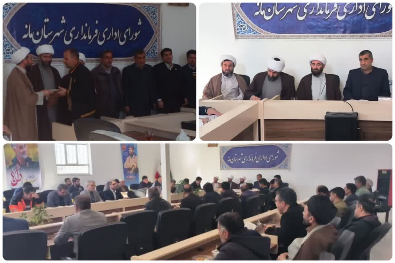 تقدیم احکام رئیس و دبیر ستاد امر به معروف شهرستان مانه