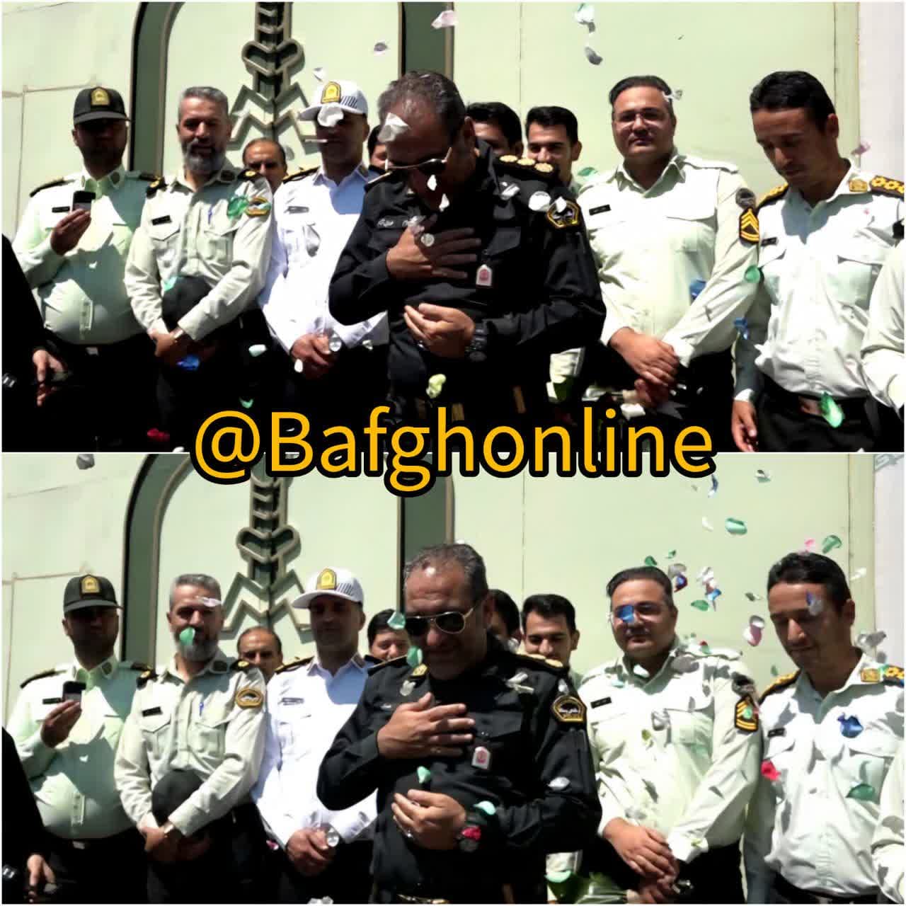 پلیس شهرستان بافق گلباران شد