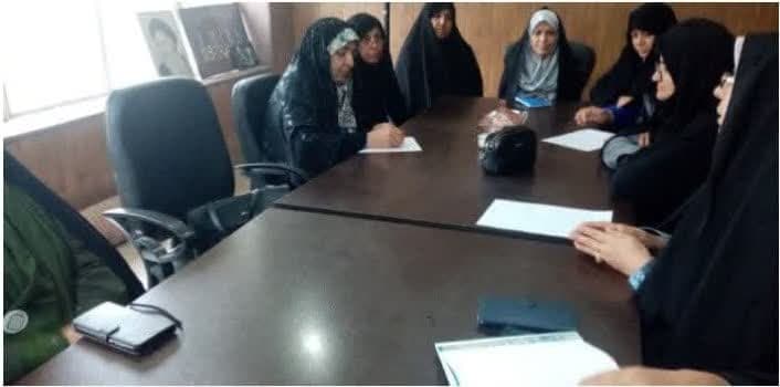 نشست مسئول امور بانوان ستاد امر به معروف و نهی از منکر شهرستان زرند با زنان کنشگر و فعال