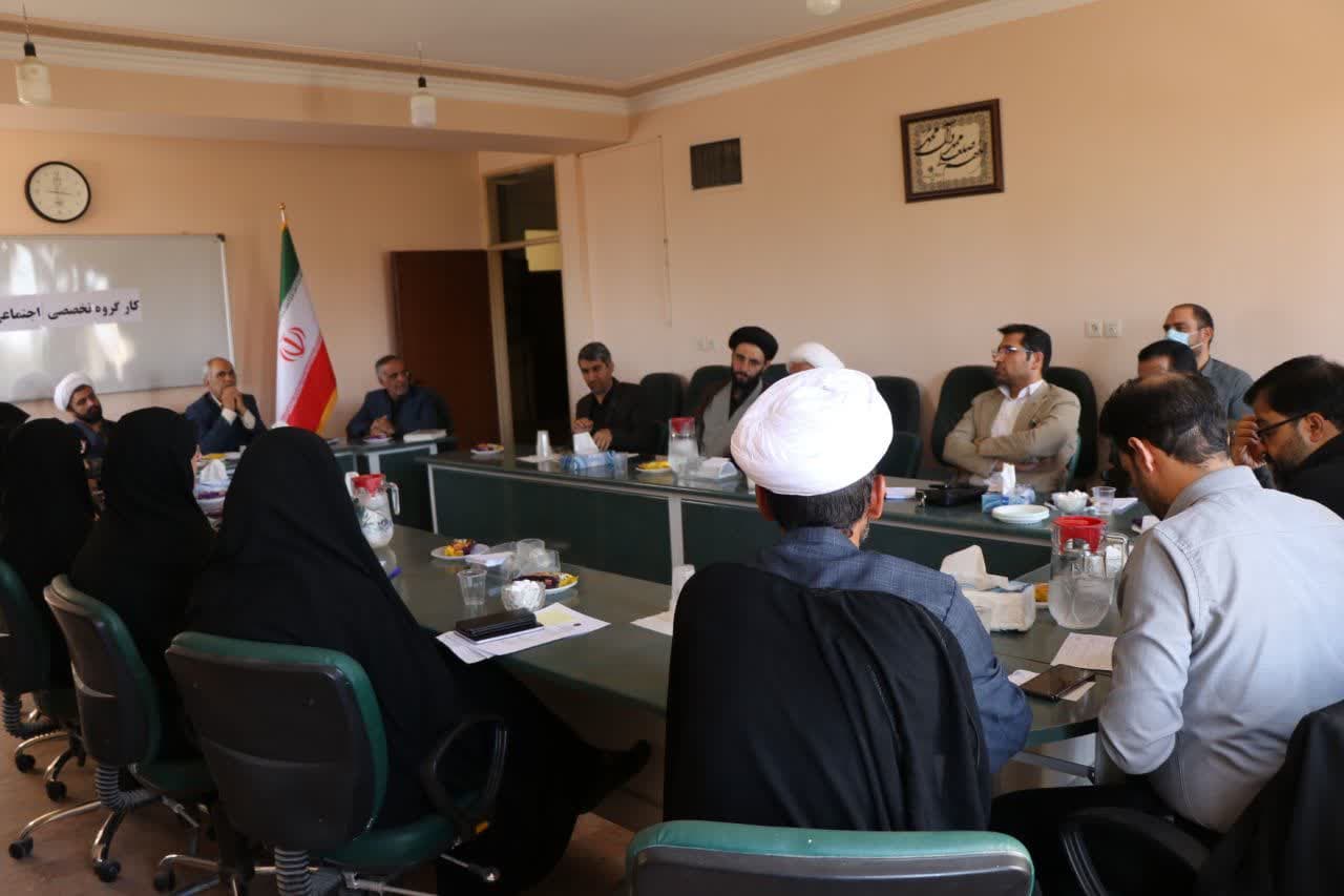 تشکیل کارگروه تخصصی اجتماعی
