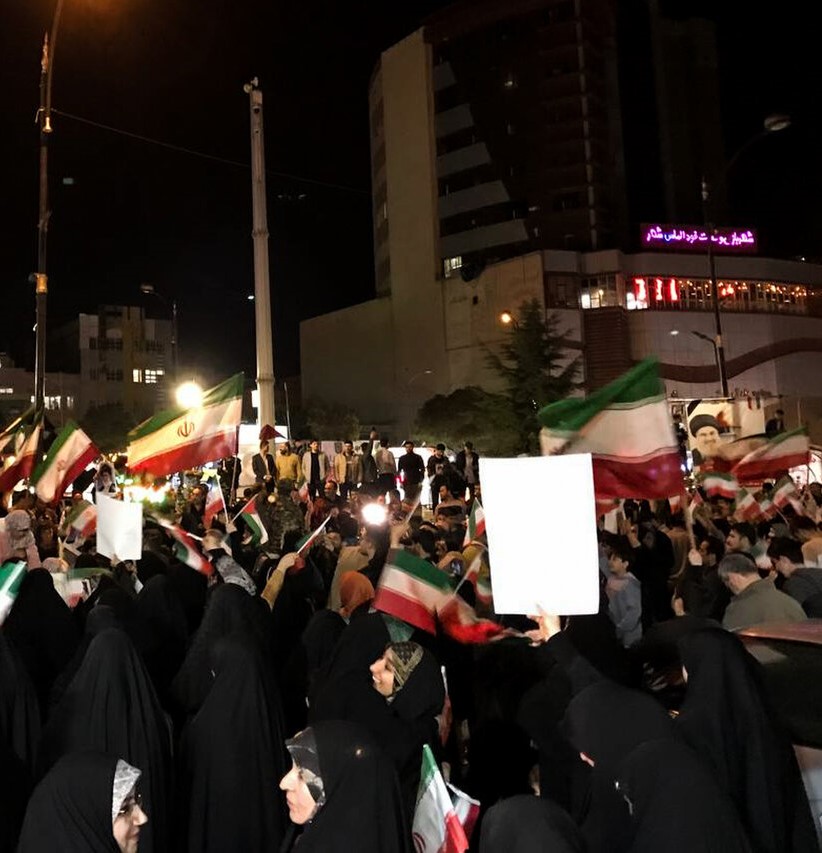 شادی مردم اردبیل از حمله موشکی ایران به سرزمین های اشغالی