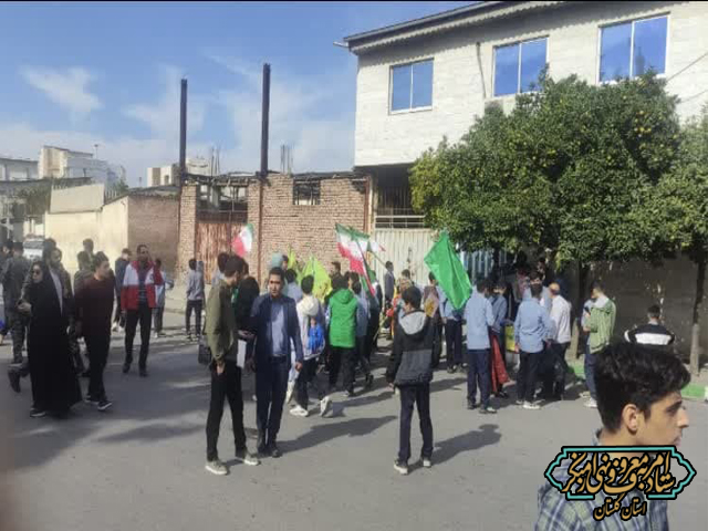 کارکنان و طلایه‌داران ستاد امربه‌معروف و نهی از منکر استان گلستان در راهپیمایی 13 آبان حضور یافتند