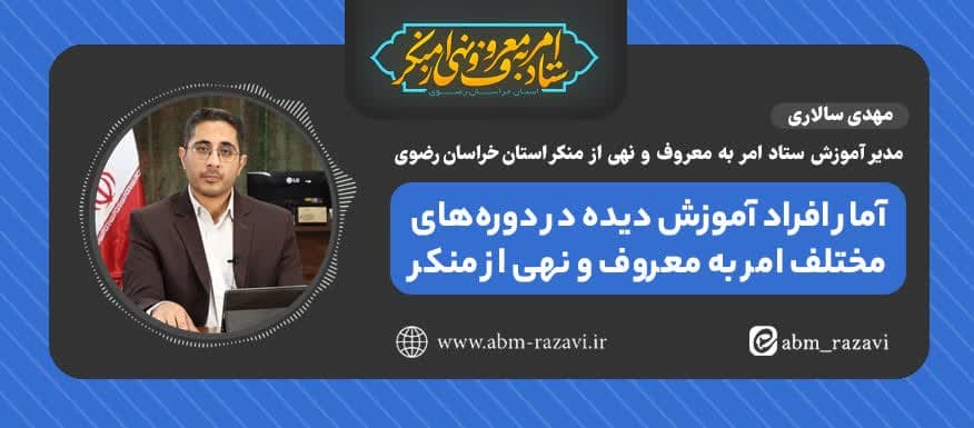 آمار افراد آموزش‌دیده در دوره‌های مختلف امربه‌معروف و نهی‌ازمنکر