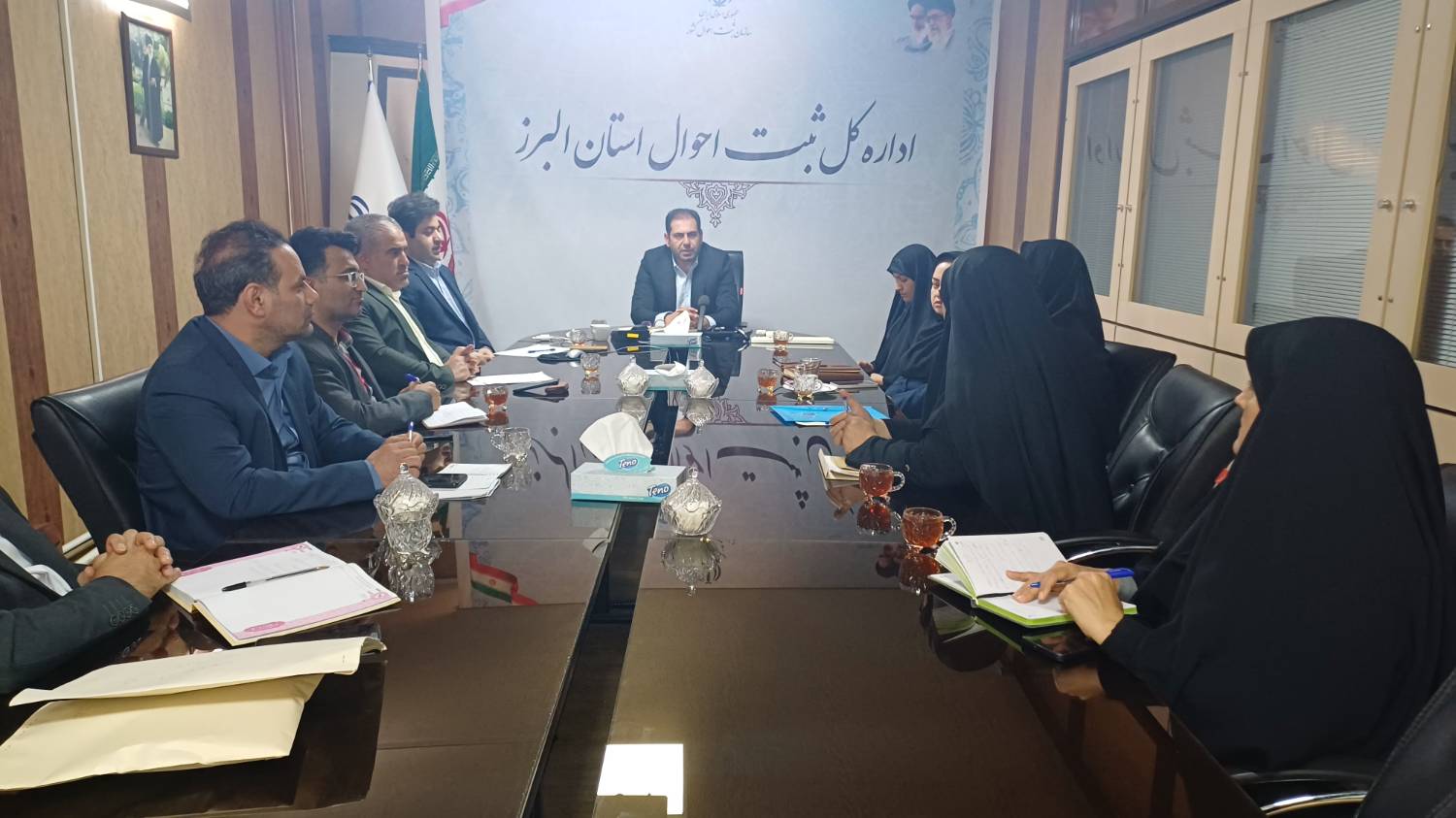 برگزاری نشست خبری شورای امر به معروف ونهی از منکر سازمان ثبت احوال استان البرز