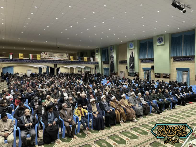 حضور دبیر ستاد امربه‌معروف و نهی از منکر گلستان در همایش سرباز وظیفه پاسدار قاسم سلیمانی به مناسبت پنجمین سالگرد شهادت سردار سلیمانی