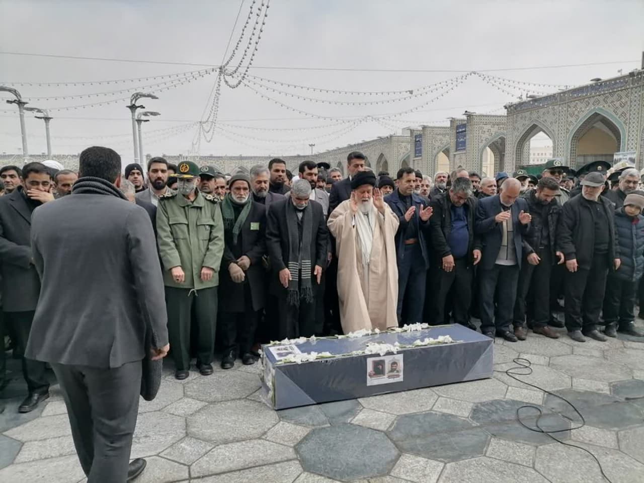  مراسم تشییع پیکر همسر شهید برونسی در مشهد