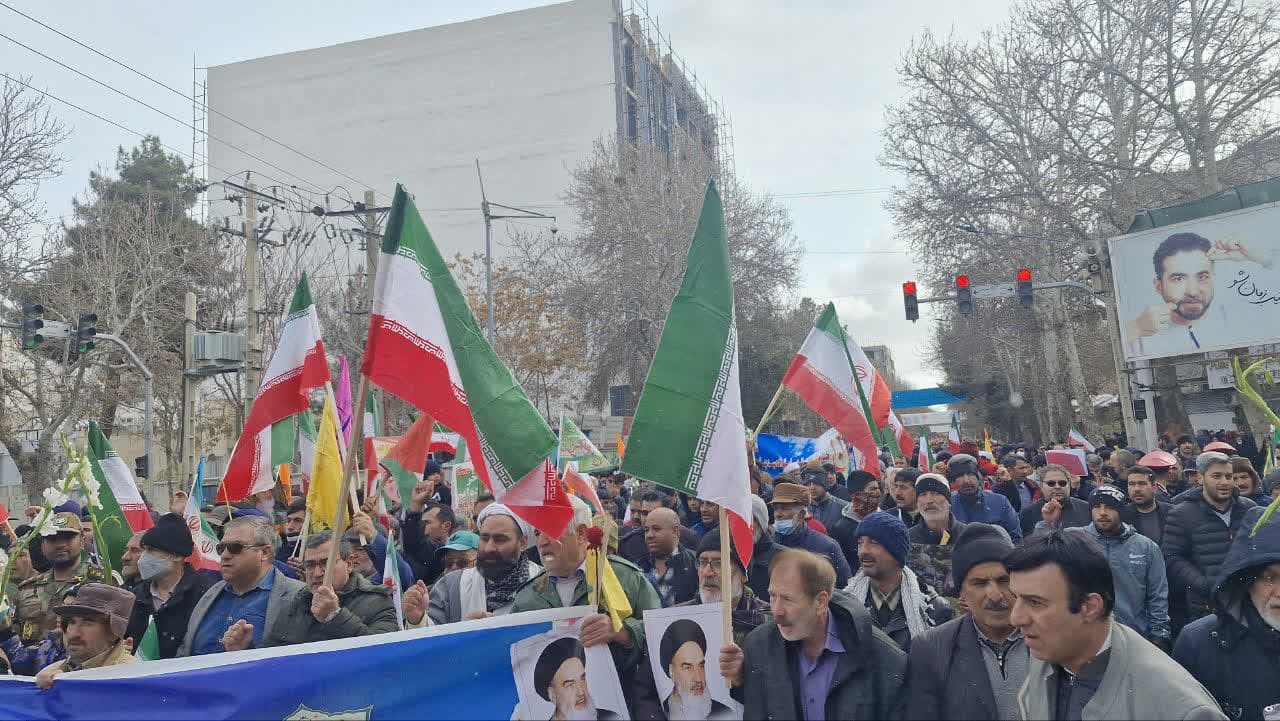 .حضور پرشور کارکنان ستاد امر به معروف ونهی از منکراستان خراسان شمالی در راهپیمایی با شکوه و دشمن شکن یوم الله 22 بهمن