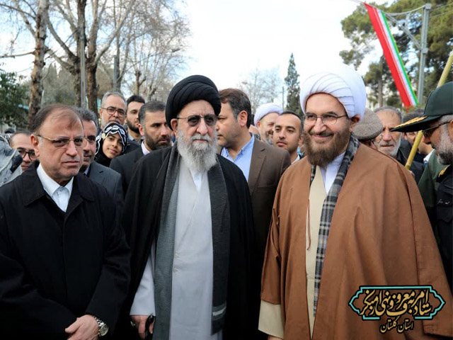 حضور آیت‌الله نور مفیدی در راهپیمایی ۲۲ بهمن گرگان و جشن سالگرد پیروزی انقلاب اسلامی