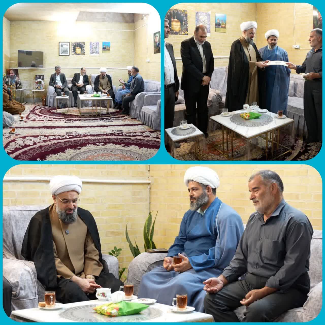 دکتر طاهری دبیر ستاد کشور با خانواده دو شهید والامقام حسن نژاد و سرسنگی دیدار کردند