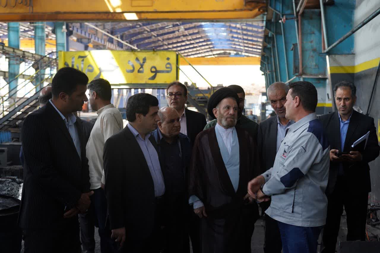 رئیس ستاد امر به معروف و نهی از منکر لرستان از مجتمع فولاد خرم آباد بازدید کرد