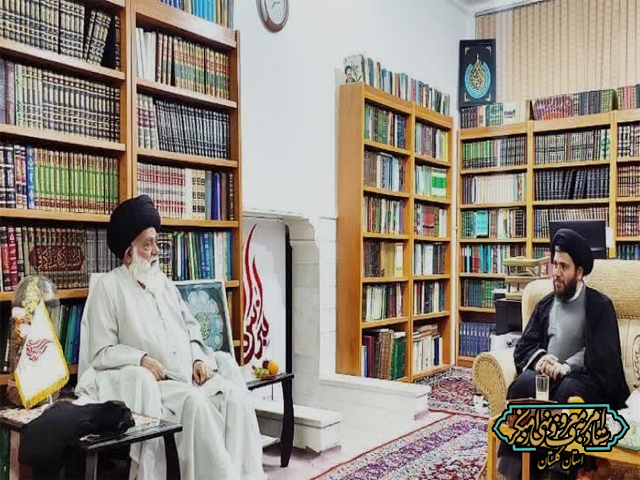 دبیر ستاد در شهر مقدس قم به دیدار آیت الله حسینی گرگانی رفت.