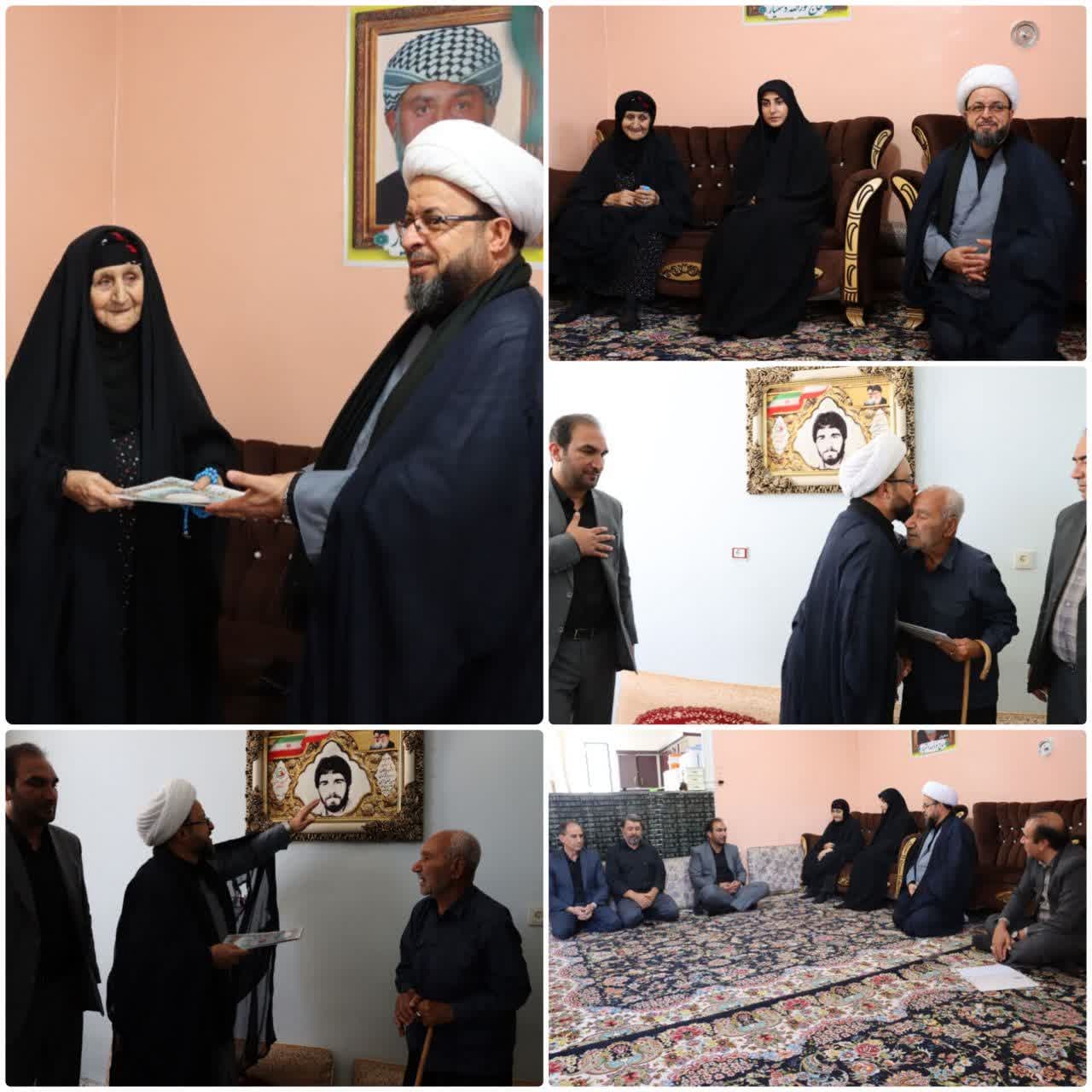 دیدار دبیر ستاد امر به معروف و نهی از منکر استان و مدیر کل بنیاد شهید و امور ایثارگران استان ایلام با خانواده های معظم شهدا 