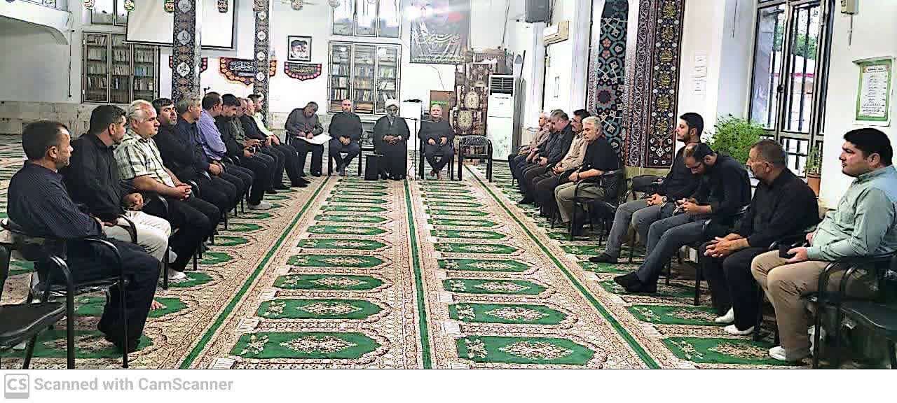 نشست دبیر ستاد شهرستان آستارا با هیئت امنای مساجد ، فرماندهان پایگاهها، دهیاران و رئسای شورای اسلامی بخش لوندویل آستارا