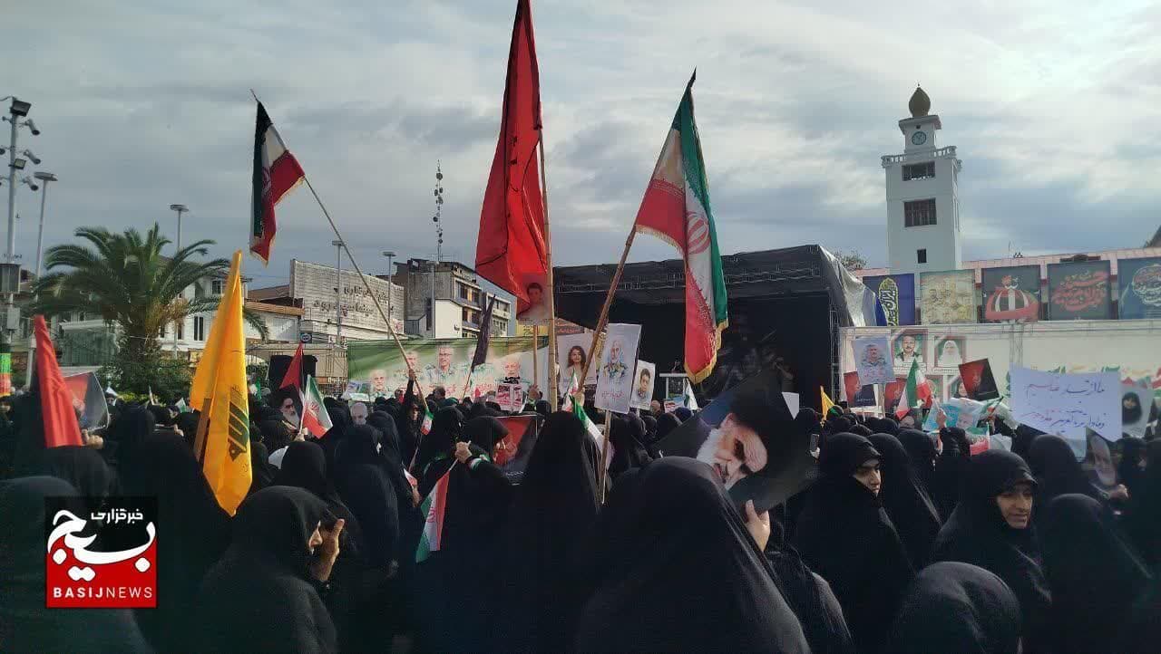 حضور خواهران امربه معروف ونهی ازمنکر در اجتماع عظیم بانوان زینبی( پیاده راه فرهنگی شهدای ذهاب رشت _ شهرداری )  