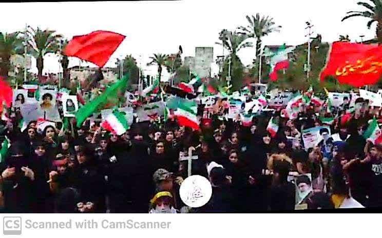 اجتماع بزرگ بانوان زینبی در میدان شهدای ذهاب رشت 