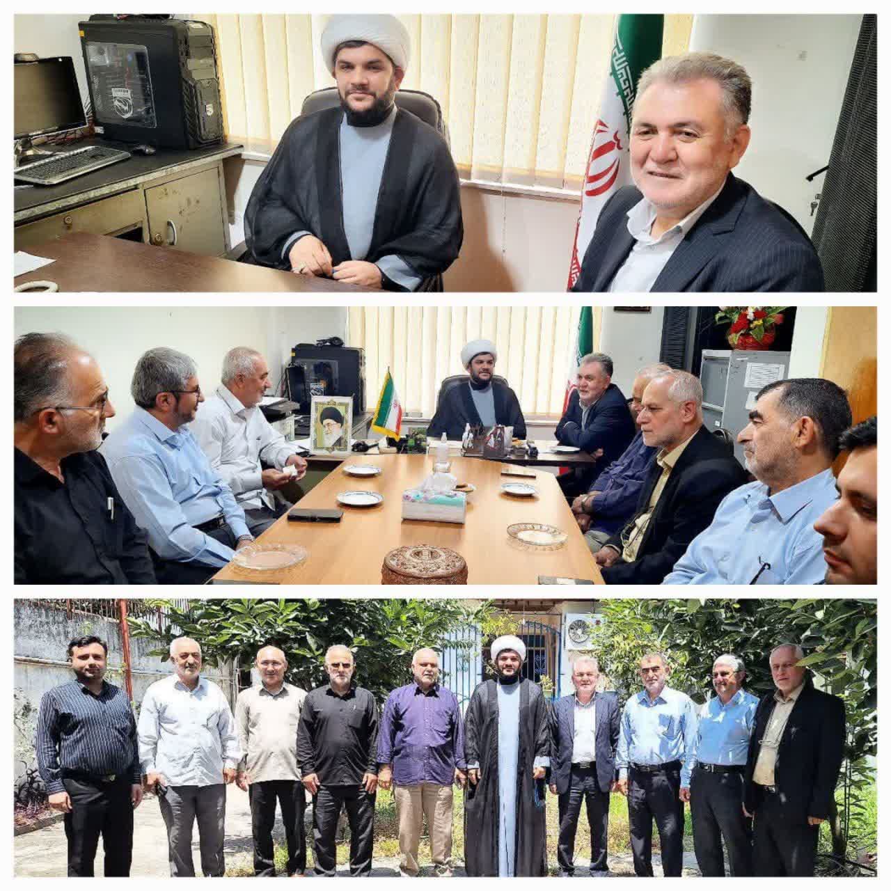 نشست امام جمعه و رئیس ستاد امر به معروف و نهی از منکر به همراه دبیر ستاد با اعضای شورای نگهبان شهرستان تالش 