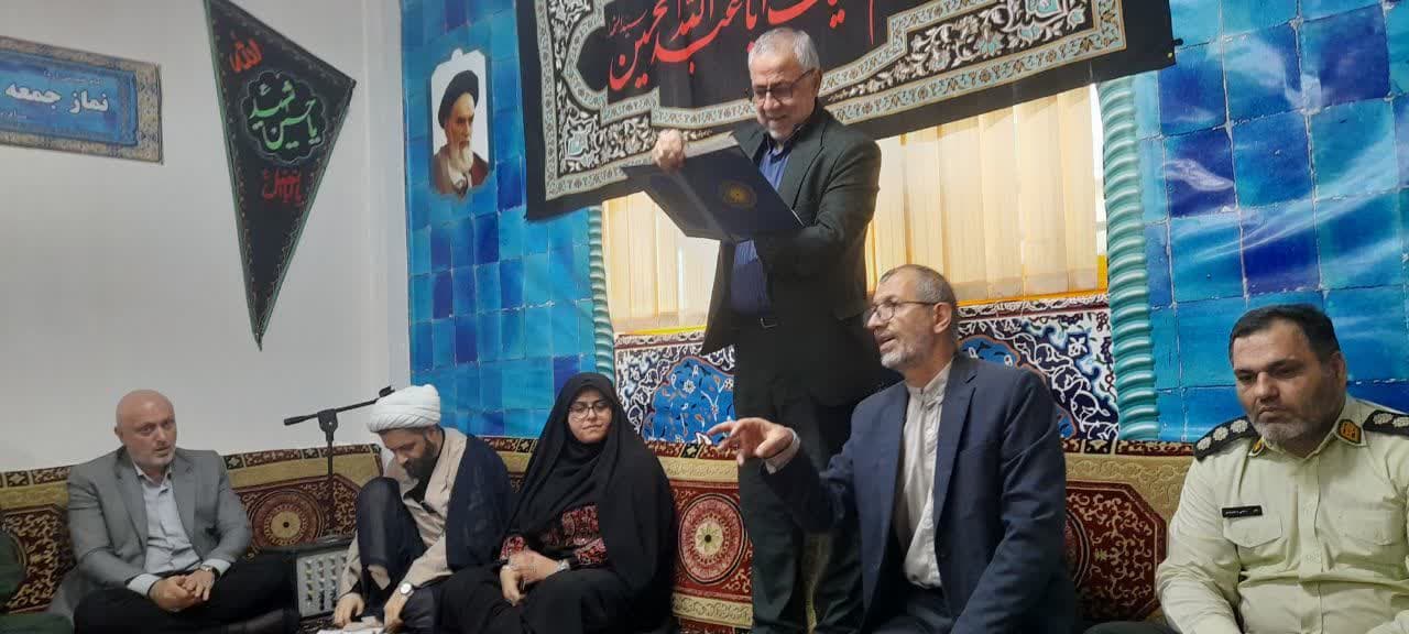 تکریم ومعارفه سرپرست دبیرخانه ستاد امربه معروف ونهی ازمنکر خمام 