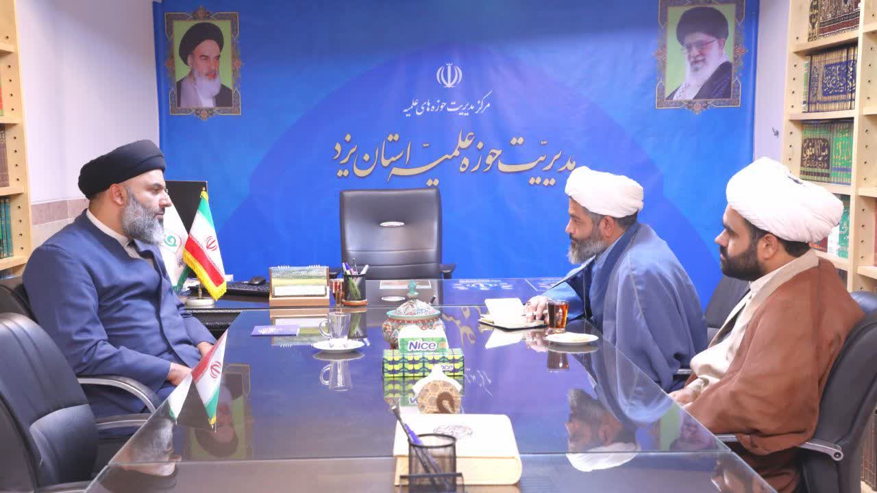 دبیر ستاد امربه‌معروف استان یزد با مدیر مرکز مدیریت حوزه‌های علمیه استان دیدار کرد