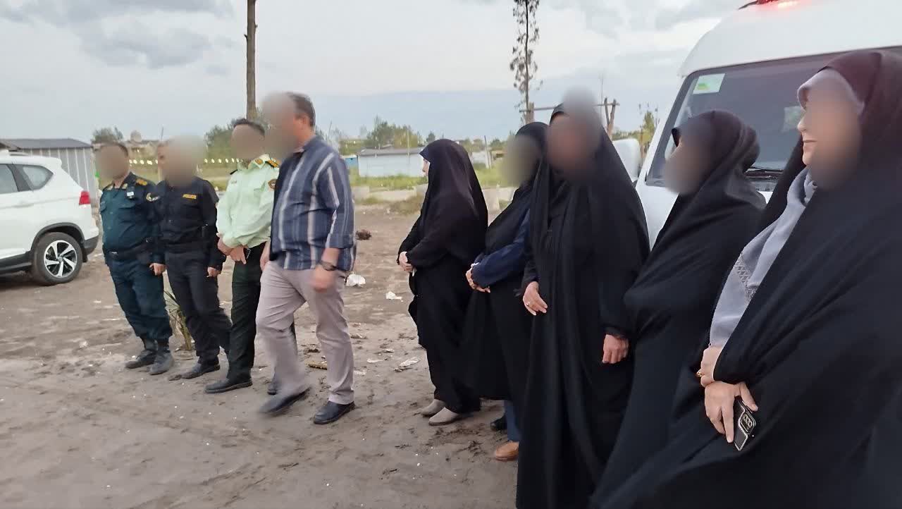 حضور بانوان آمر به معروف تحت حمایت ستاد امربه معروف استان در سواحل گیلان برای کاهش آسیبهای اجتماعی
