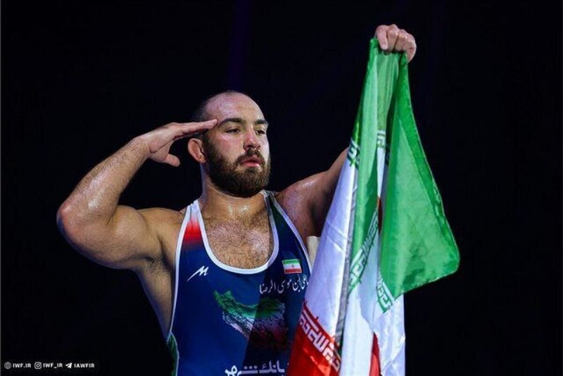 بمناسبت قهرمانی تیم ملی کشتی فرنگی و آزاد