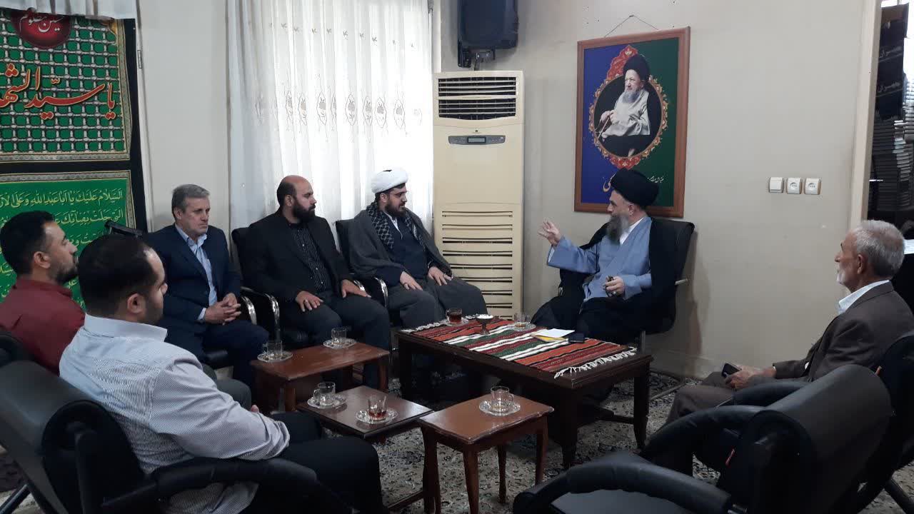دیدار دبیر ستاد امر به معروف و نهی از منکر مازندران با یادگار حضرت آیت‌الله صالحی (ره)