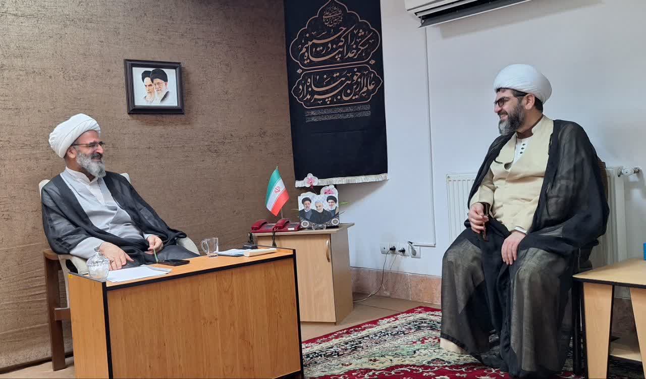 جلسه حجت‌الاسلام والمسلمین محسن انصاری نیا  و برخی از اعضای ستاد استان با حجت الاسلام و المسلمین حاج مرتضی مطیعی نماینده محترم ولی فقیه در استان 