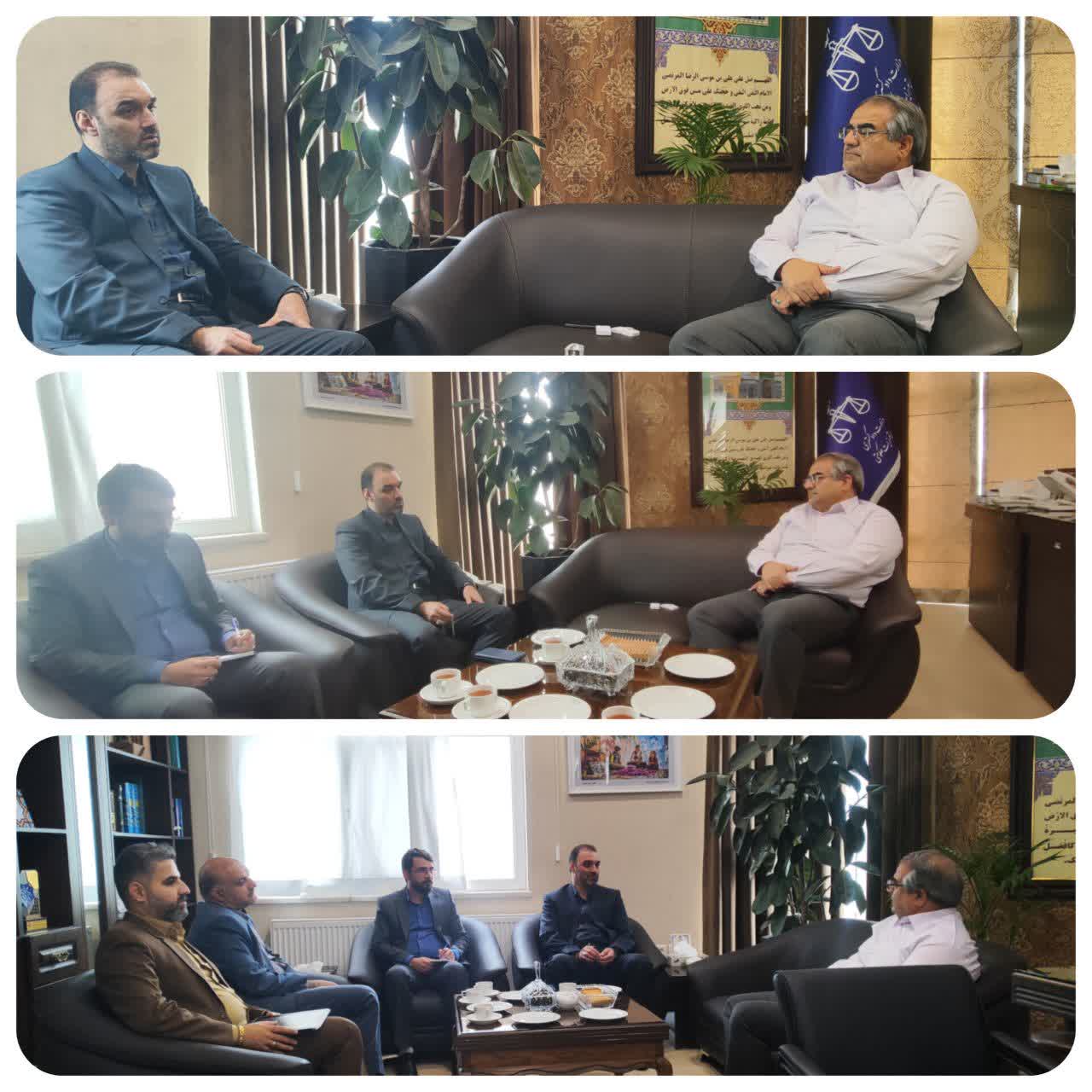 دیدار دبیر ستاد امر به معروف و نهی از منکر استان با مدیرکل تعزیرات حکومتی استان خراسان رضوی