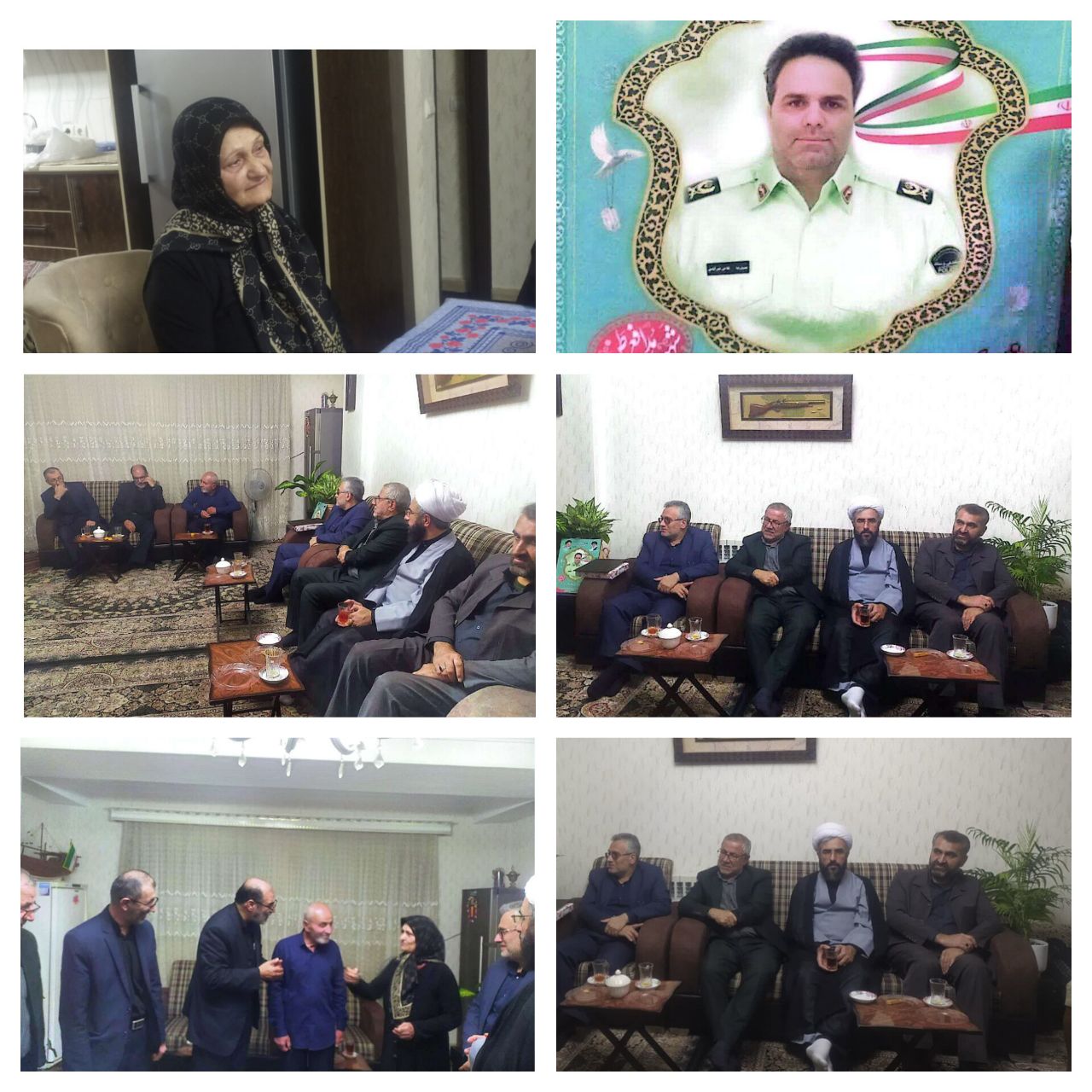 دیدار دکتر مردانیان معاونت فرهنگی ستاد امربه معروف ونهی ازمنکر کشور با خانواده شهید حمید رضا فلاحی 
