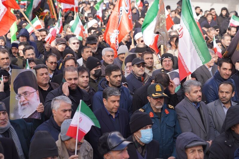 خروش مردم مشهد در محکومیت حملات تروریست های آشوبگر