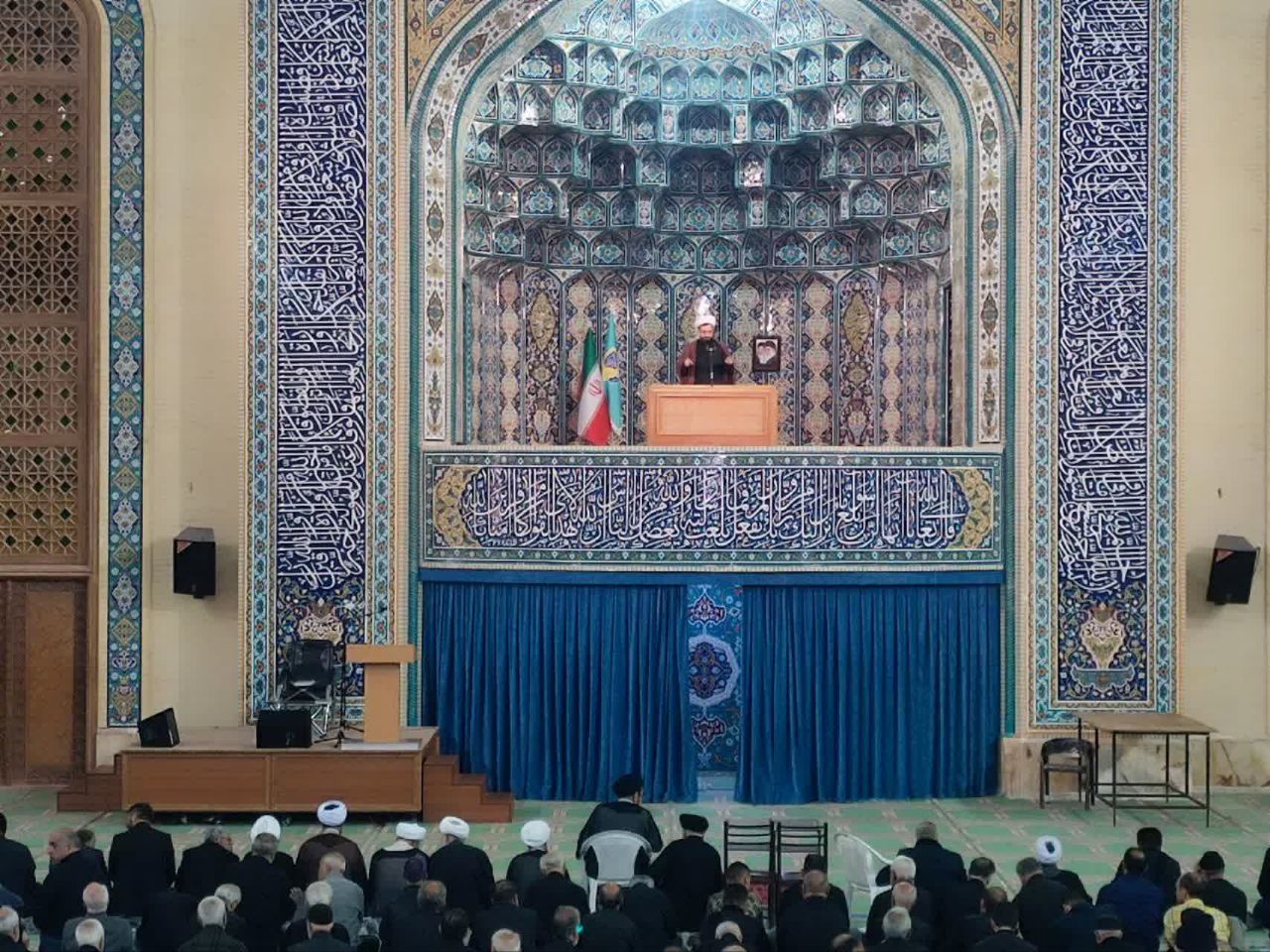 سخنرانی دبیر ستاد استان پیش ازخطبه نمازجمعه 