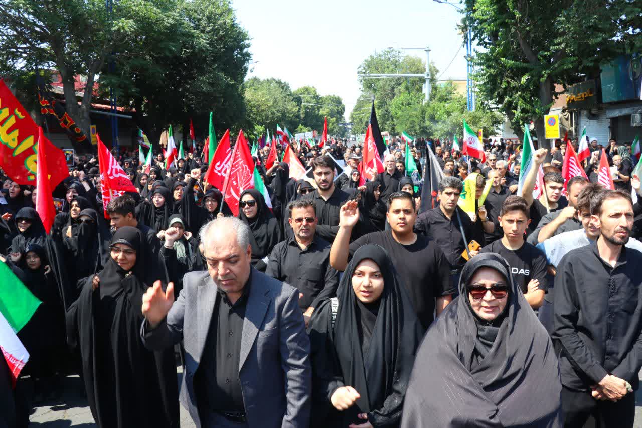 وداع جاماندگان شهرستان ارومیه با رهبر شهید
