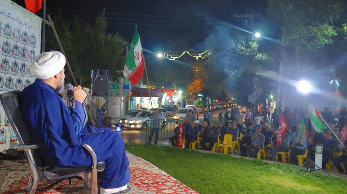 حضور دبیر ستاد امر به معروف و نهی از منکر استان در تجمعات شبانه فرخشهر